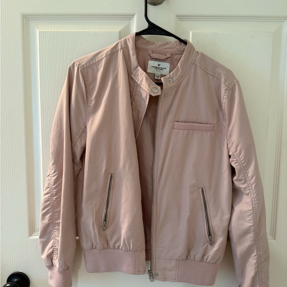 AE Pink Bomber Jacket